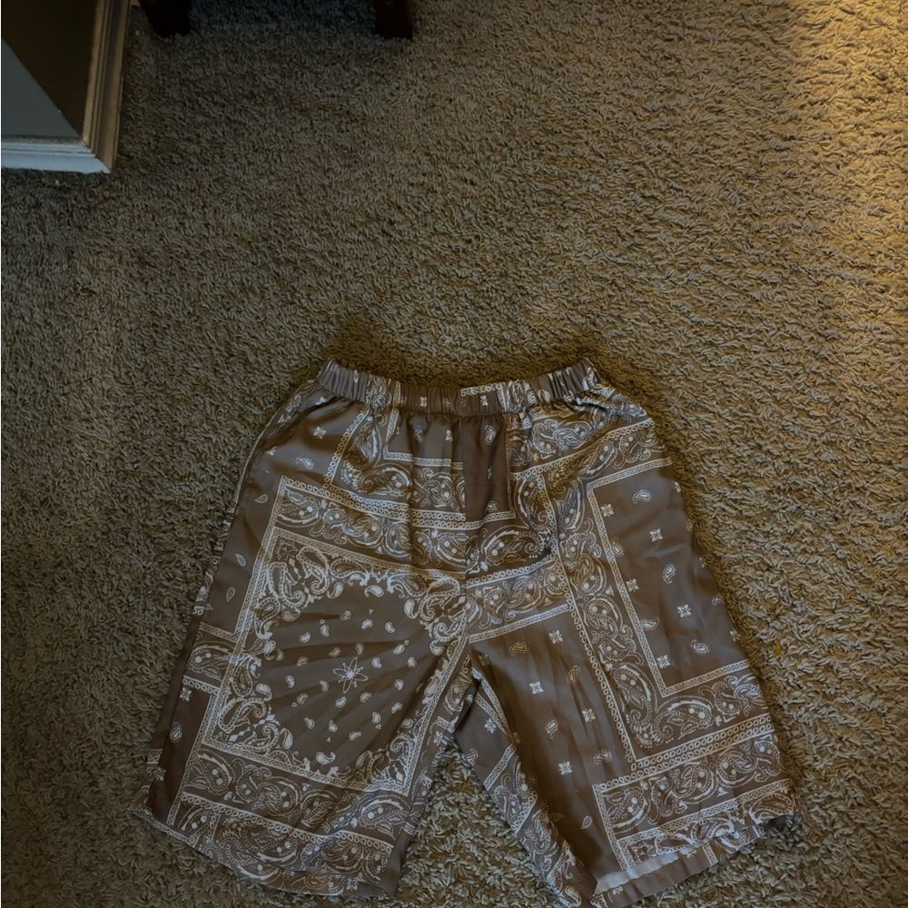 SHEIN bandana print shorts